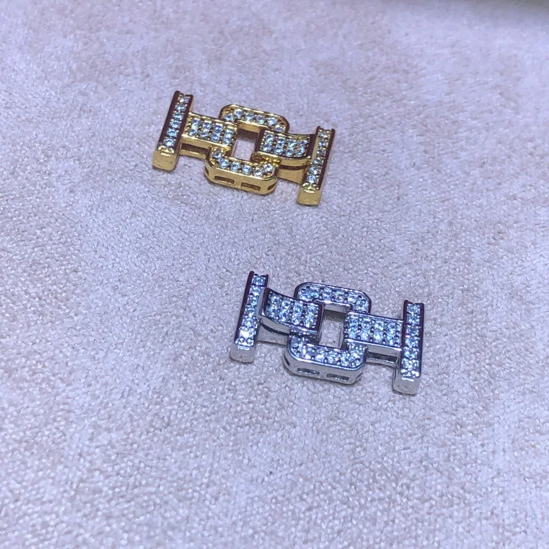 Wholesale DIY S925 Sterling Silver Clasp Necklace Bracelet Clasp Hook Accessories for 3-7mm Pearls 5pcs/lot