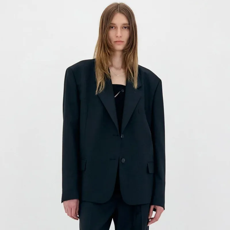 Blazer grigio di lusso da donna 2024 autunno e inverno nuovo stile di pendolarismo Casual di fascia alta