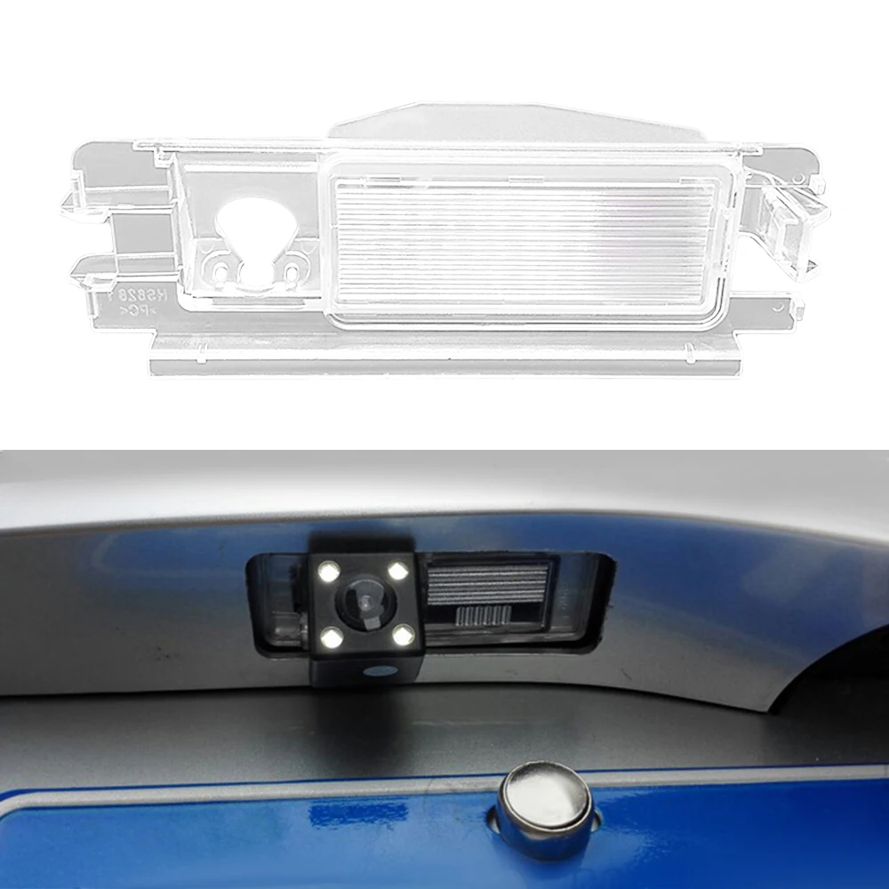 

1pc Plastic Car License Plate Lights Cover Rear View Camera Bracket 128*38*37 Mm for Renault Clio 2 Sedan for Dacia Sandero 1 2