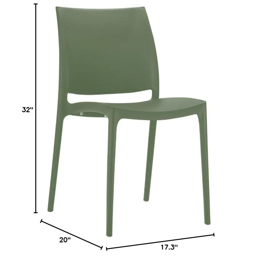 

Maya Dining Chair Olive Green Set of 2