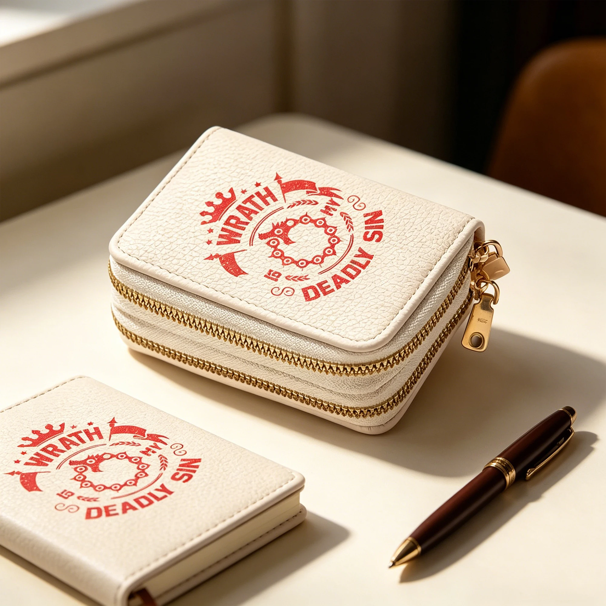 

Милый короткий кошелек «Семь смертных грехов» для девочек с двойной молнией, мультяшный держатель для карт, кошелек для монет, небольшой карман для мелочи, клатч, сумка для денег