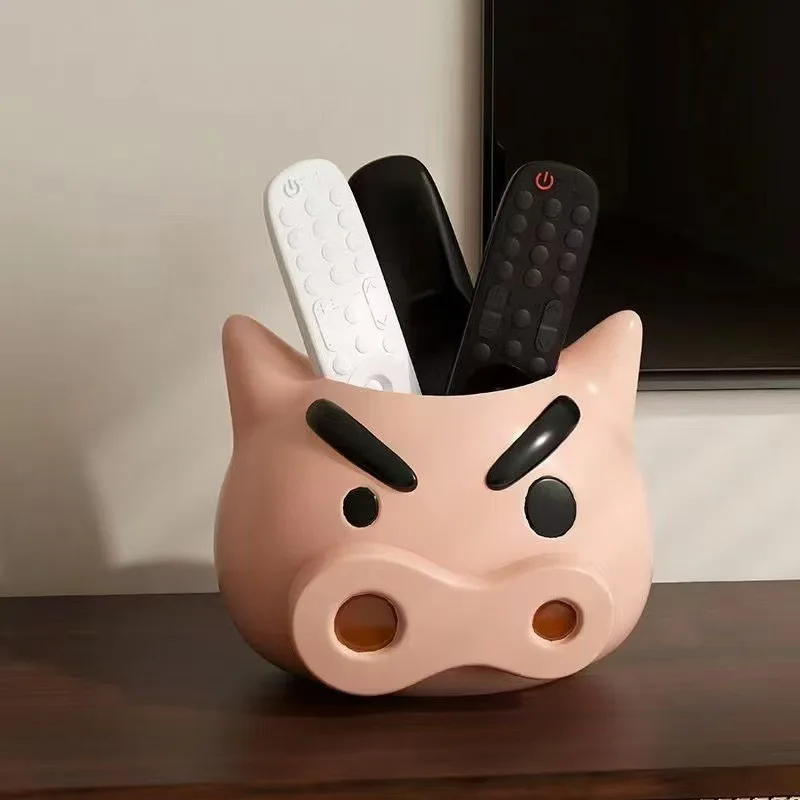 

Мультяшный держатель для ручек Buriburizaemon, украшение для рабочего стола, поделки из смолы, милая статуя свиньи, орнамент, домашний лоток для хранения ключей, подарки на день рождения