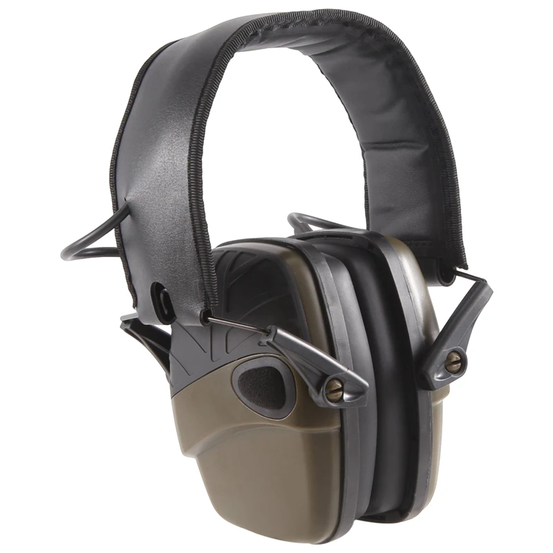 Electronic Noise-Canceling Earmuffs Electronic Noise-Canceling Multi-Function Convenient Earmuffs Army Green Silent Earmuffs