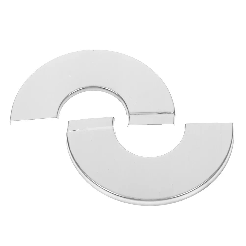 Stainless Steel Decorative Cover Split Pipe Flange Round Halloween Christmas Decorative Plate Wall Decor Wall Plates Valve