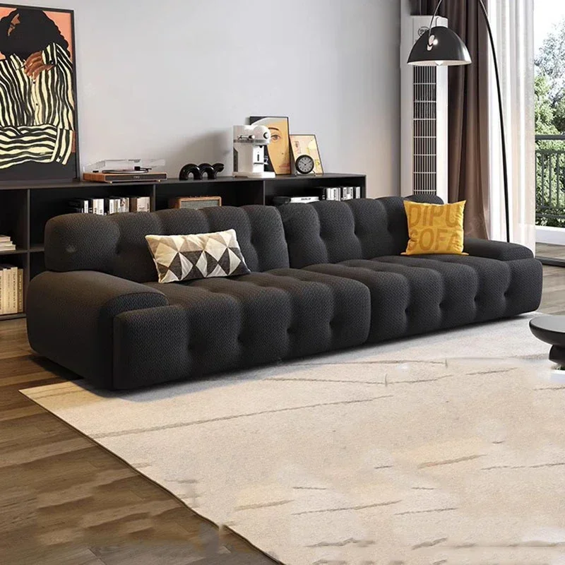 Relax Designer Student Sofa Black Wood Large Loveseat Luxury Daybed Sofa Floor Nordic European Salon Meuble Bedroom Furniture