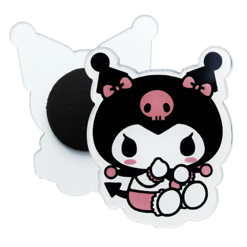 Cartoon Kuromi Drawing Board Acrylic Magnet Mini Refrigerator Home Decoration Sticker Magnets Fridge Souvenir Whiteboard Magnets