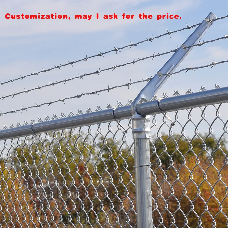 

custom.Soccer Field Fence Galvanized Chain Link Wire Mesh Ground Net High Quality Pvc Coated Fence