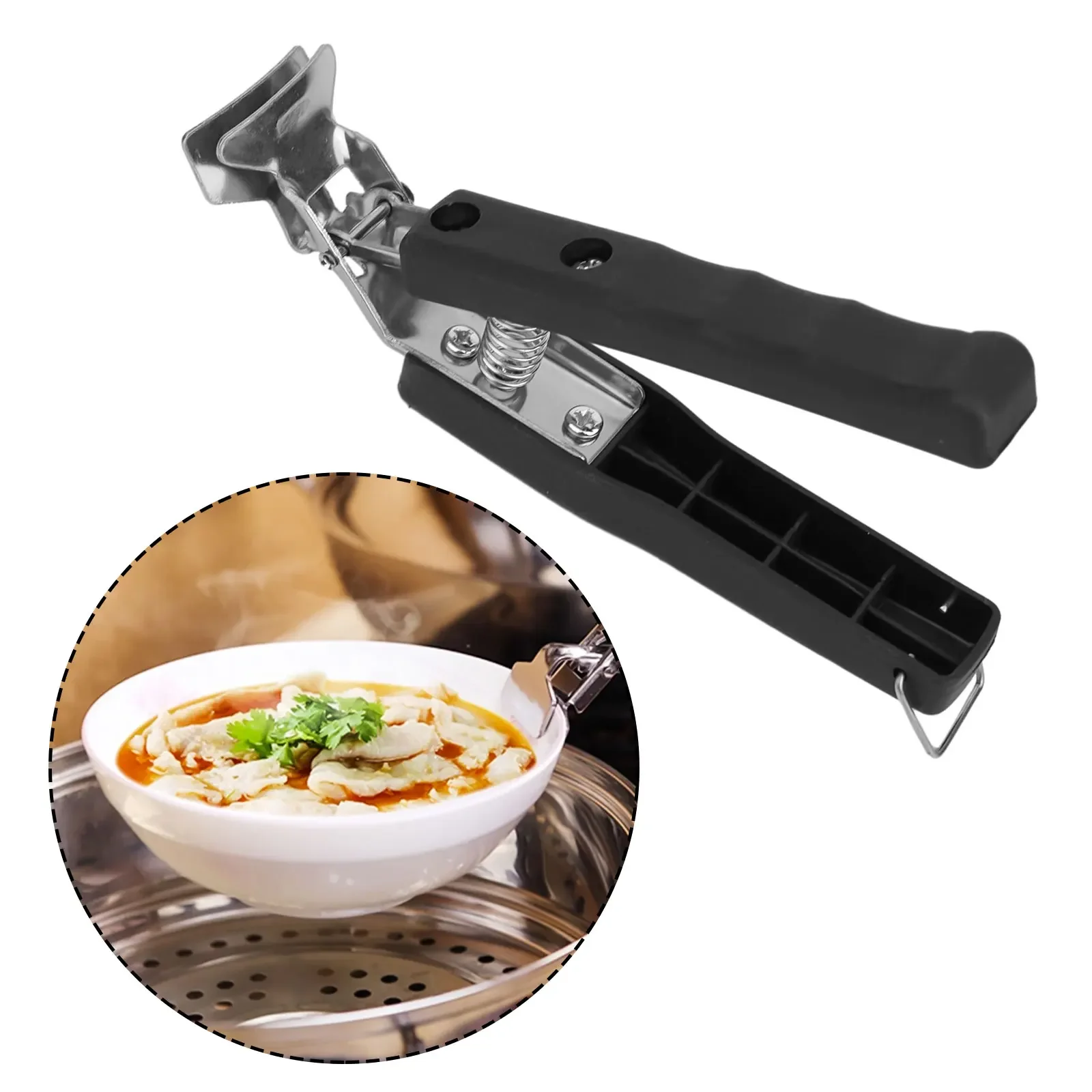 High Quality Clip Kitchen Tool Dish Basin Holder Gadgets Kitchen Utensils Pot Clamps Stainless Steel Anti-burn Handle