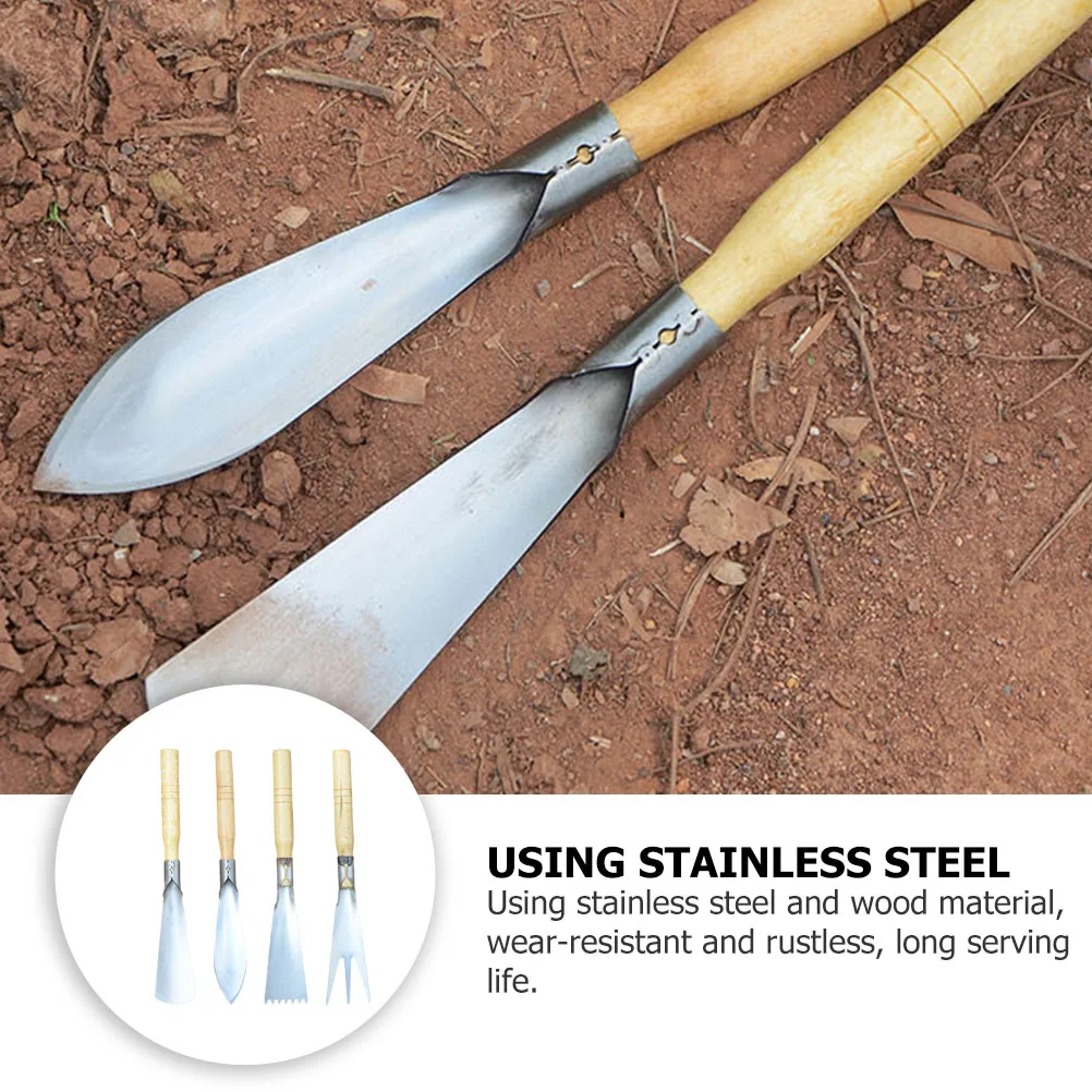 

4 Pcs Gardening Shovel Digging Tool Szpadel Farmer Tools Agriculture Multifunctional Handheld Spade Planting Military Trowel