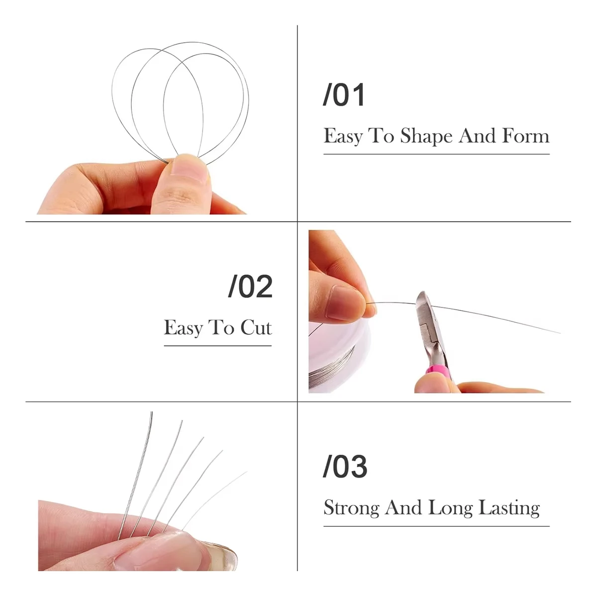 0.2-0.6mm Flexible Anti-Rust Steel Beading Wire for DIY Jewelry Making Bracelet Necklace Craft Wire 11-100m/Roll - view 4