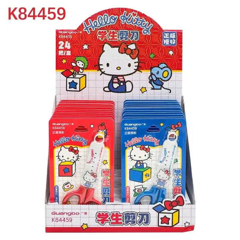 

1/2 шт. Ножницы из нержавеющей стали Hello, ручной работы, с мультяшным дизайном, милые художественные ножницы, детские школьные и офисные принадлежности, подарки.