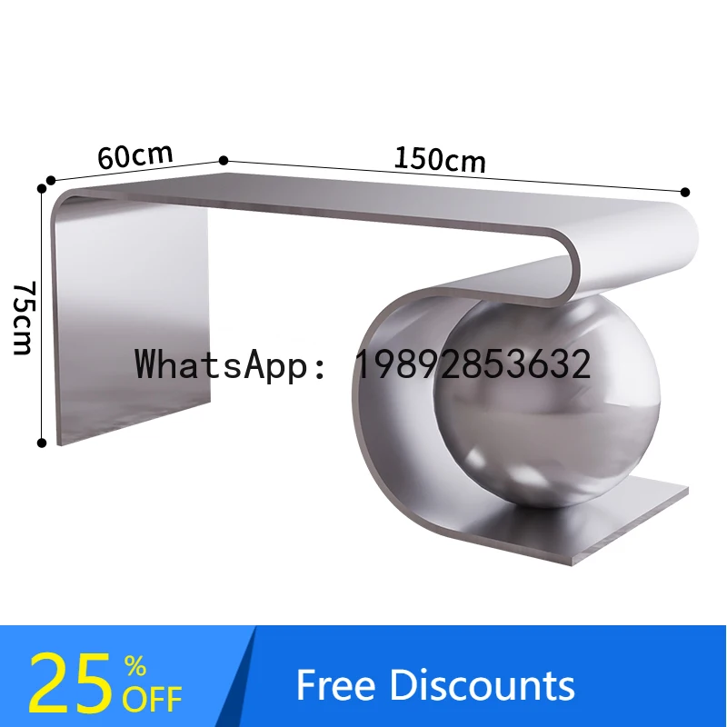 XL Clothing Store Stainless Steel Brushed Center Island Counter Flow Table Store Middle Display Table