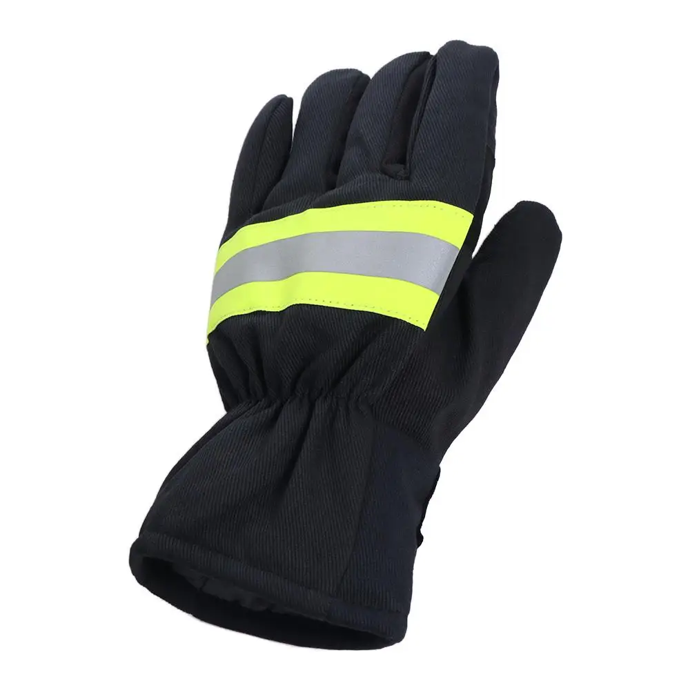 Fire Proof Fireman Gloves Flame-retardant Waterproof Welding Heat Proof Gloves Wear-Resistance Heat Proof Anti-fire Gloves