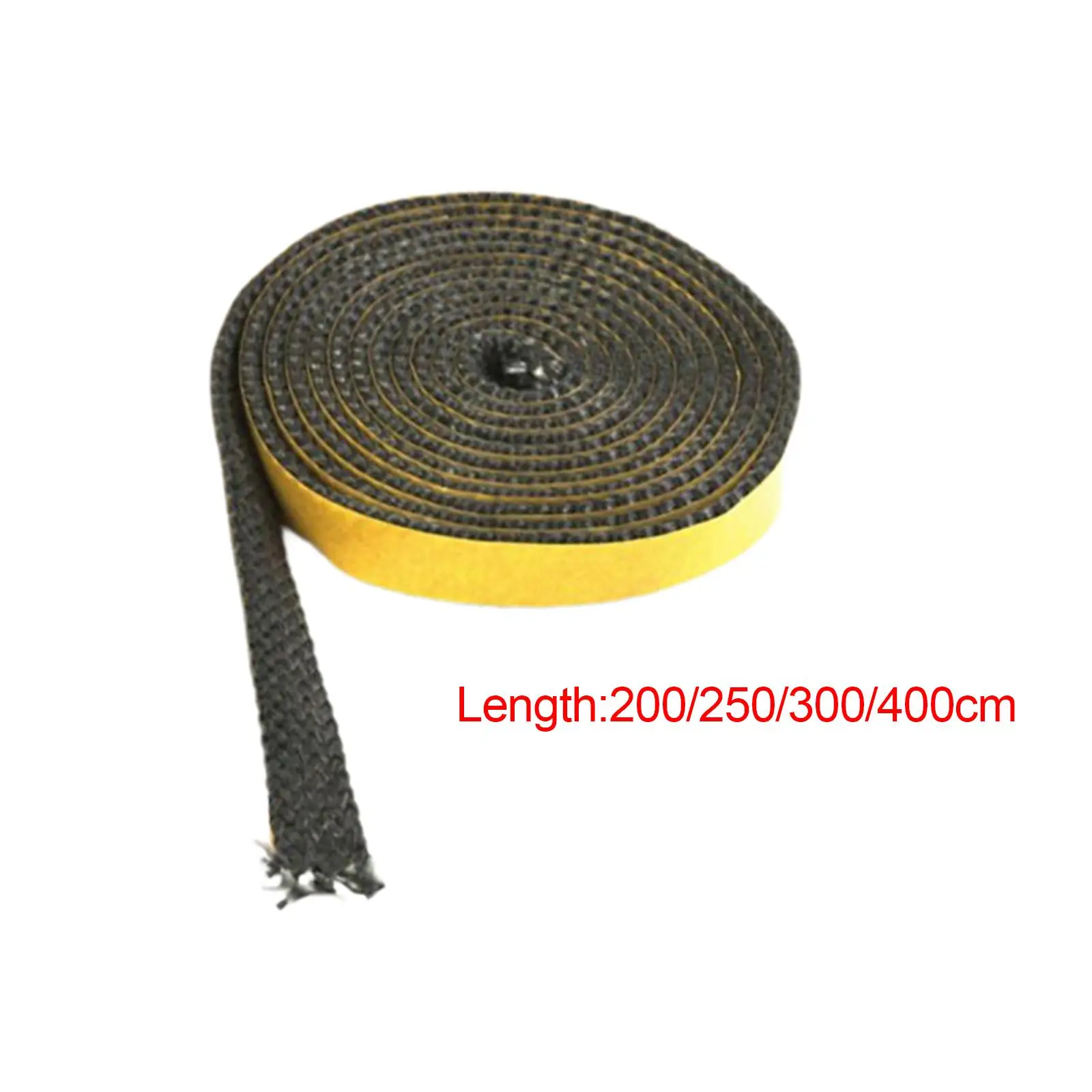 Stufe guarnizione nastro in fibra di vetro con retro autoadesivo professionale robusto piatto stufe corda per camino porta in vetro stufe finestra