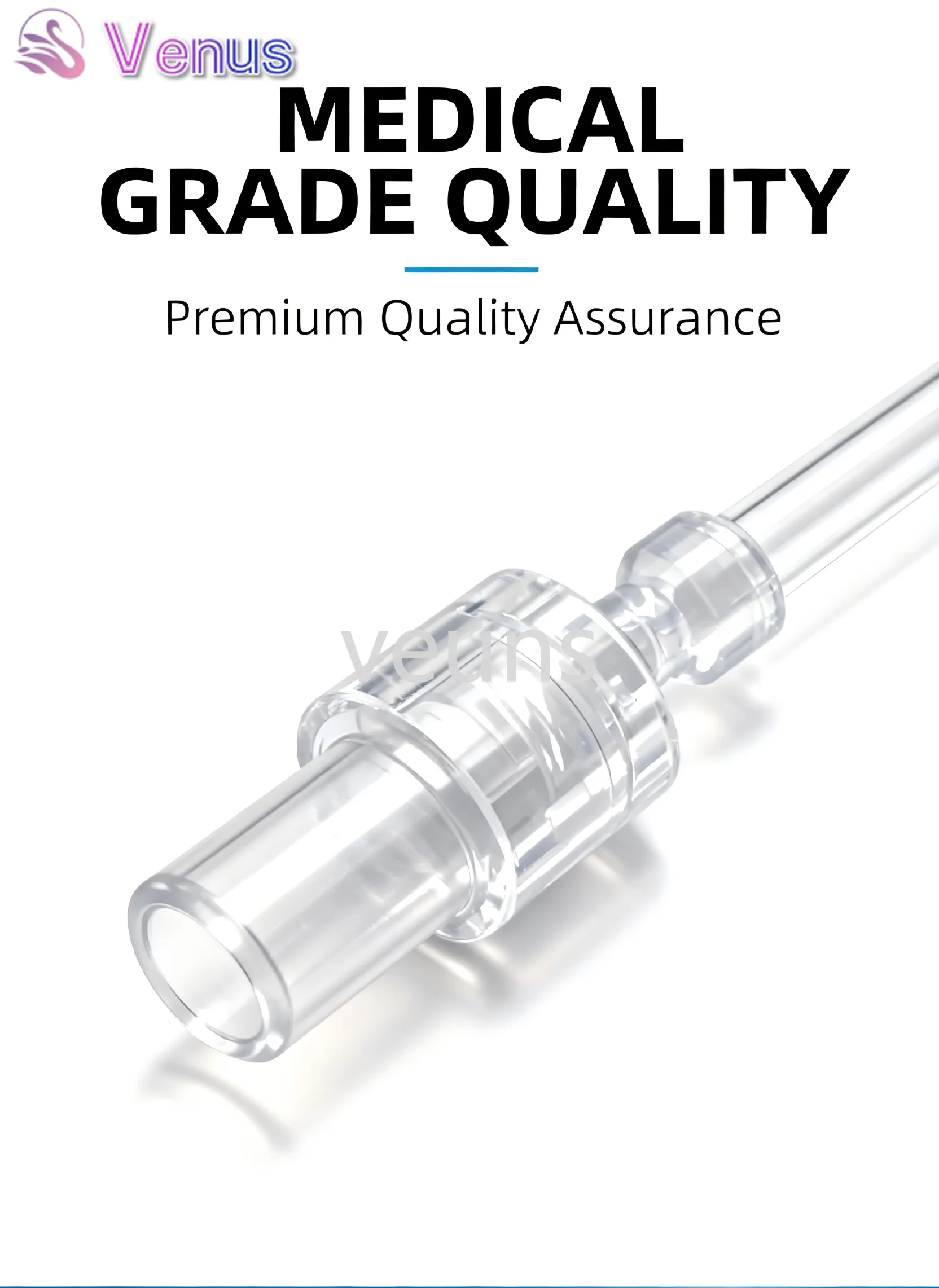 

100 PCS 50 Model Double Helix Medical Sterile Luer Lock Adapters - Transparent PP Plastic Leak-Proof Syringe Connectors