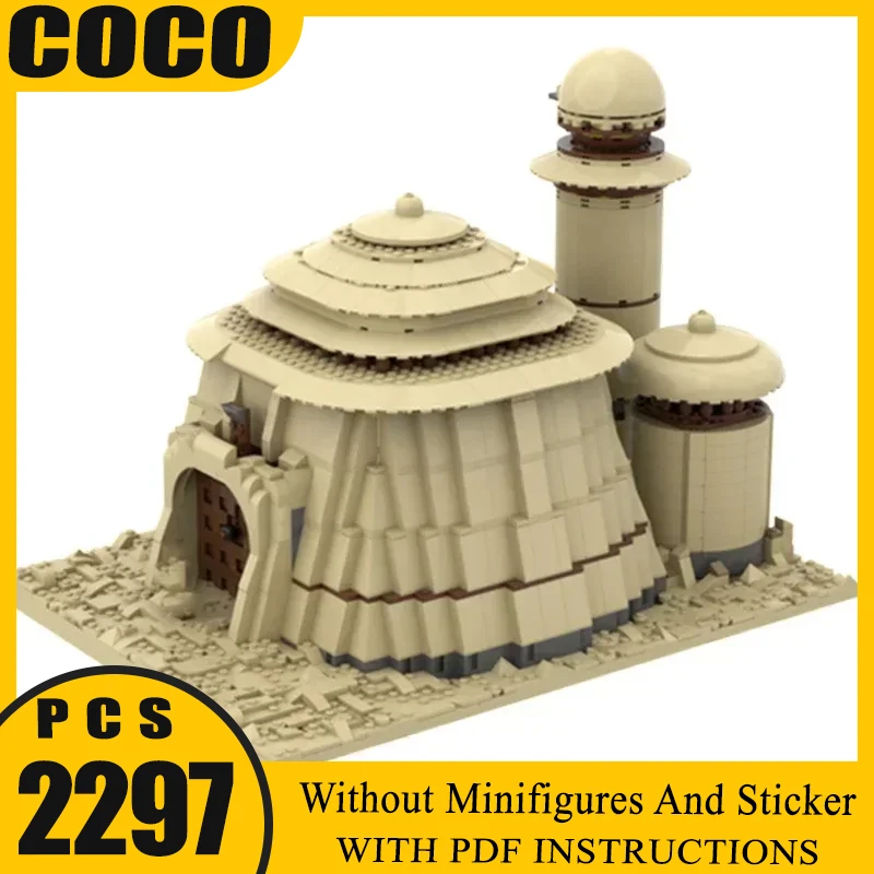 

Moc Building Blocks Star Movie Technology Bricks DIY Luxury Desert Palace Model Holiday Gift Assembly Construction Toy