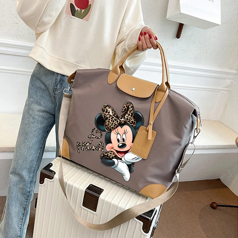 Disney Mickey Mouse Ladies Travel Bag Large Capacity Women\'s Handbag Waterproof Fashion Gym Bag Luggage Bag Shoulderbag gift