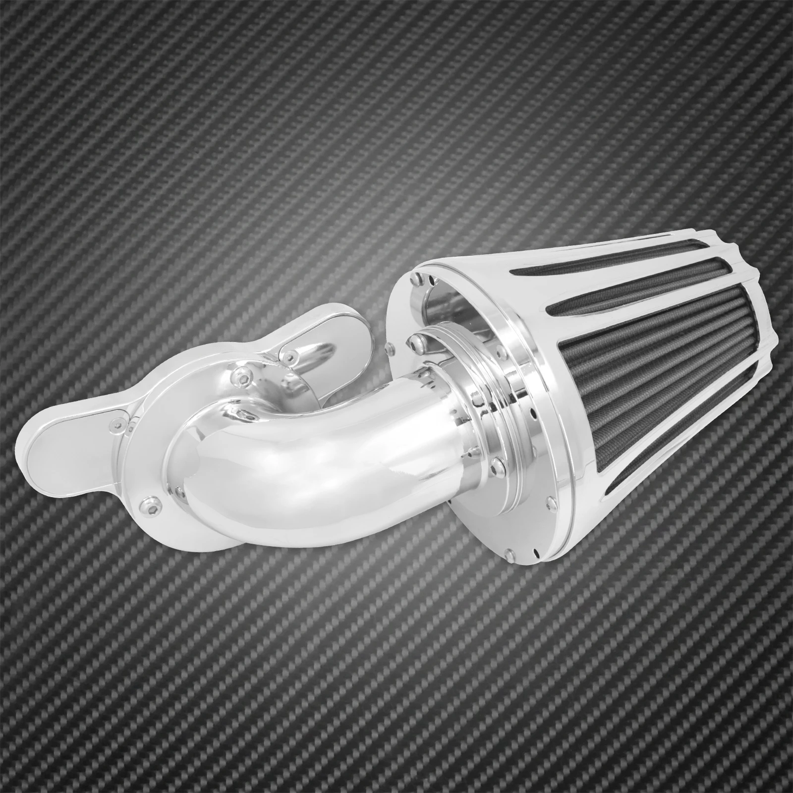 Motorcycle Chrome Air Cleaner Filter System Intake Kit For Harley Sportster XL 883 1200 48 72 Roadster Custom Super Low Iron
