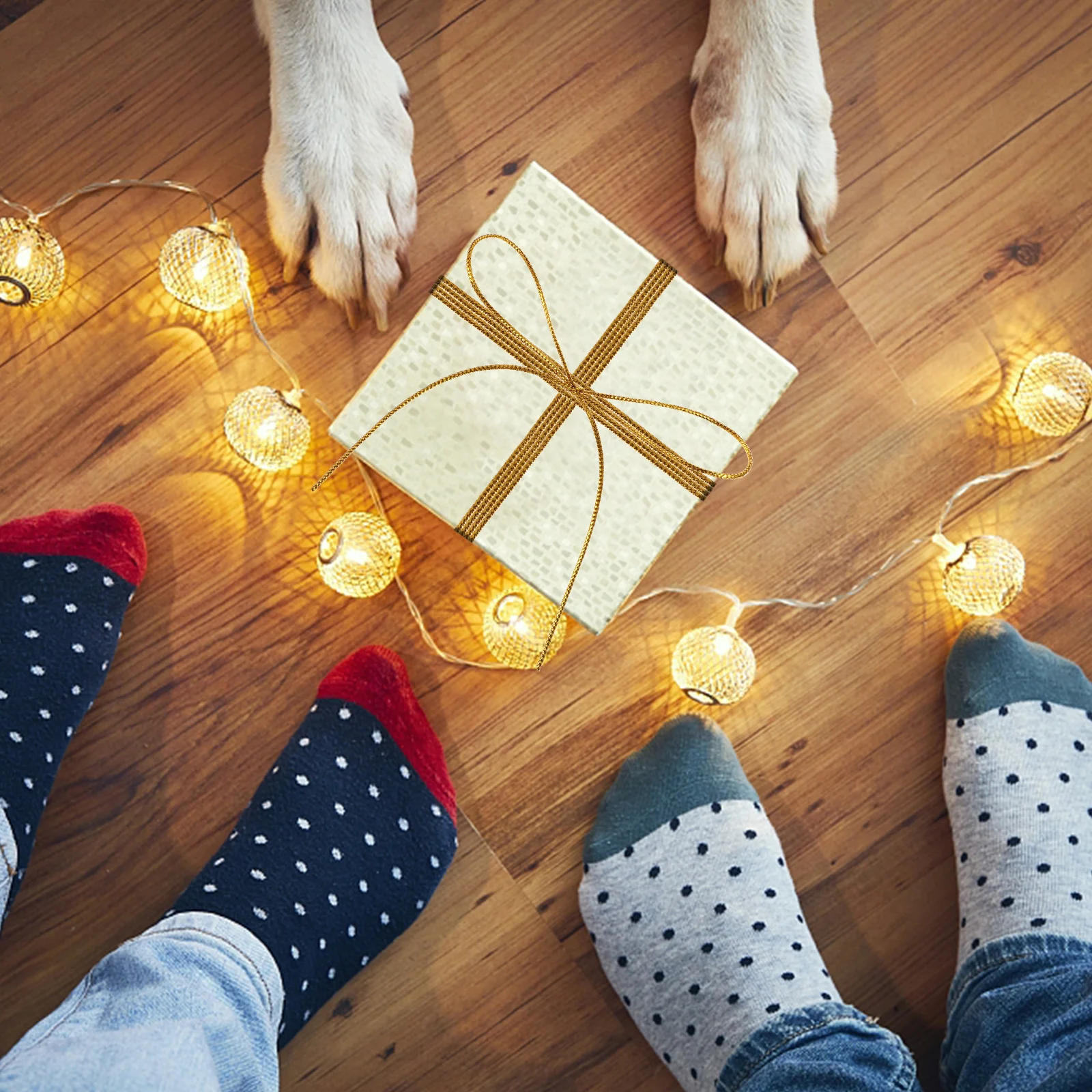 

1 Roll Gift Wrapping Rope Silver Gold Multifunctional DIY Rope Gift Binding Ropes Packaging Decoration Candy Bag Binding Ropes