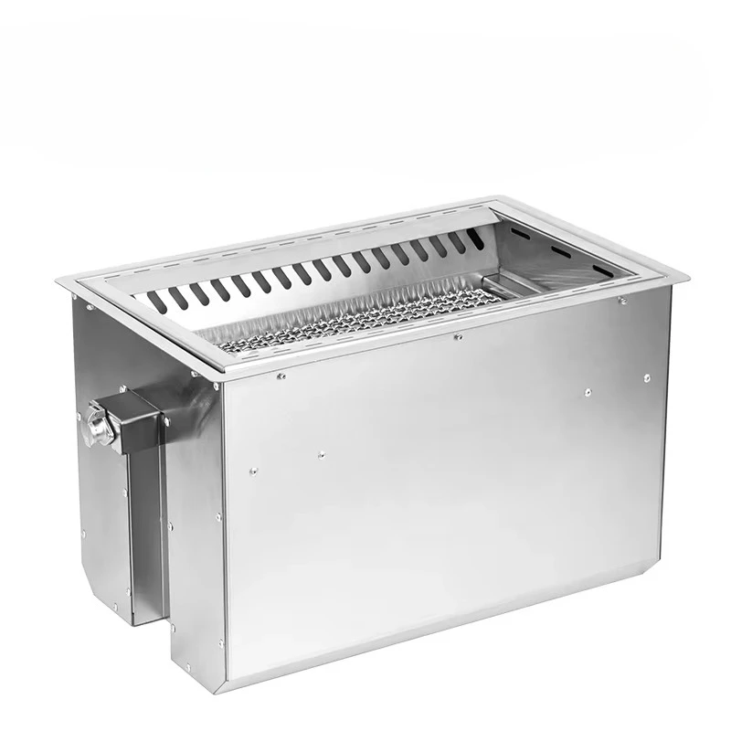 Japanese Stainless Steel Barbecue Grill Restaurant Indoor Rectangle Smokeless Electric Bbq Grill With Automatic Fire Block Valve