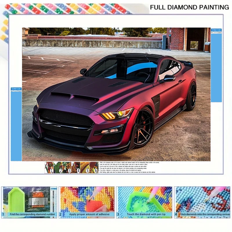 

5D DIY Diamond Painting Kit – Full Drill Resin Rhinestone Artwork, Frameless Craft Decoration, Relaxing Handmade Art Gift