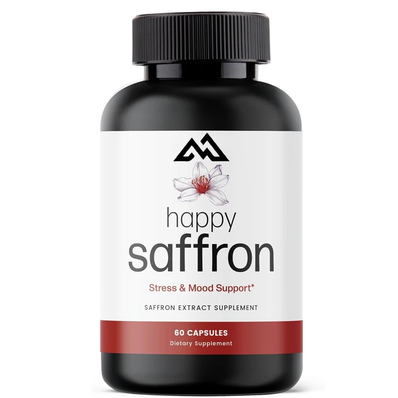 100% pure saffron extract supplement -60 saffron capsules promote healthy digestion and help alleviate indigestion