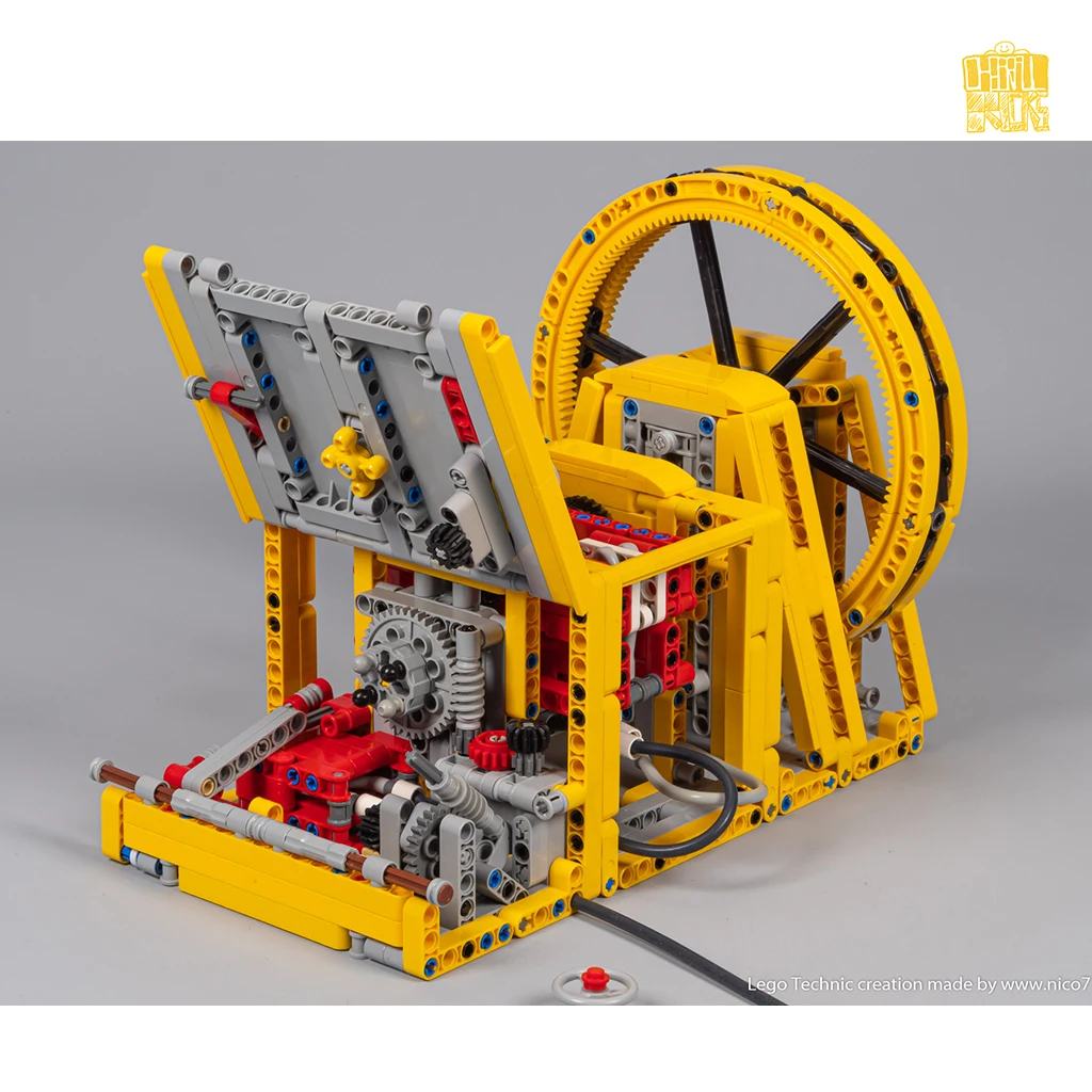 MOC-128169 Switchless Pneumatic Machine Model With PDF Drawings Building Blocks Bricks DIY Toys Birthday Christmas Gifts