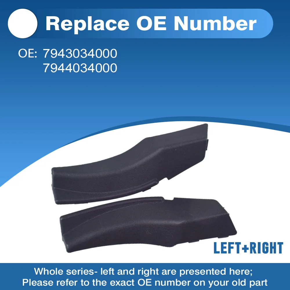 

2 pcs 7943034000 7944034000 Windshield Trim Wiper Deflector For SsangYong Korando 2010 2011 2012 2013 2014 2015 2016 Plastic