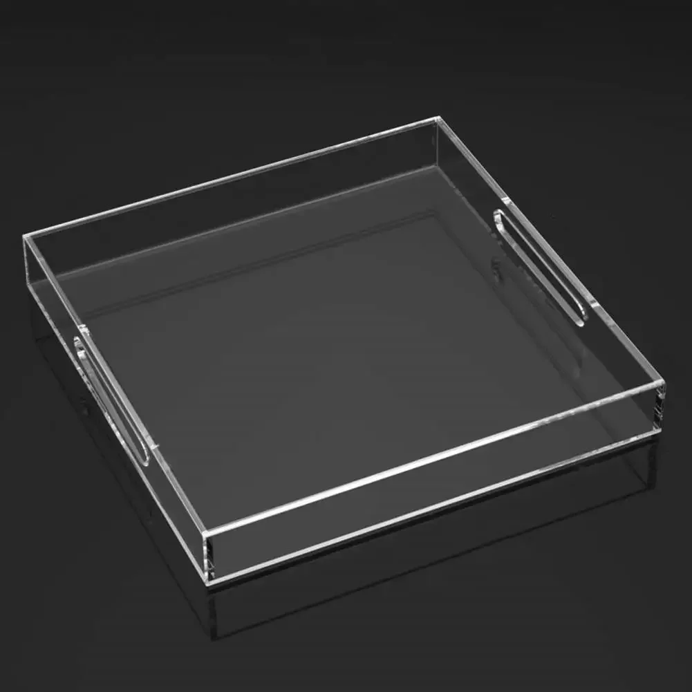 Clear Acrylic Storage Tray,House and Organization Serving Tray,Kitchen Storage,Makeup Organizer,Jewelry Display Trays Decorative