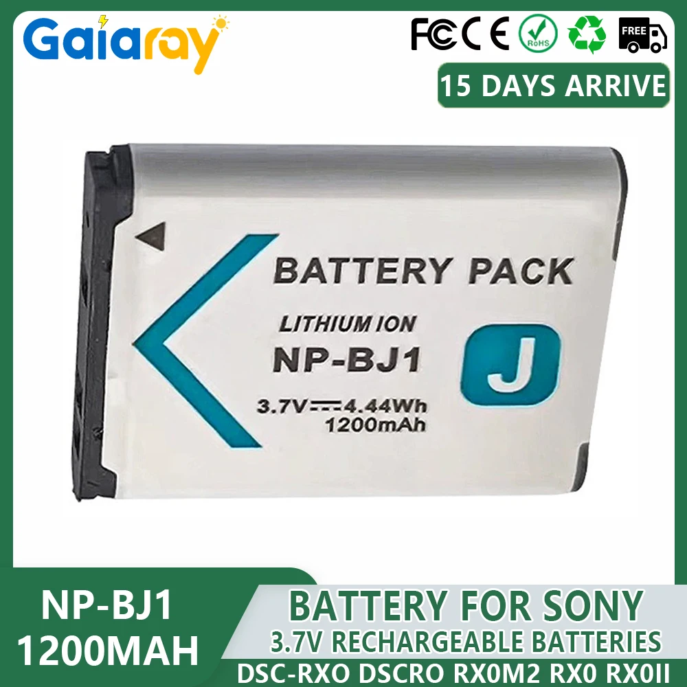 

NP-BJ1 Аккумулятор 1200 мАч NPBJ1 NP BJ1 Аккумуляторы для Sony DSC-RXO DSCRO RX0M2 RX0 RX0II Литиевая батарея для цифровой камеры