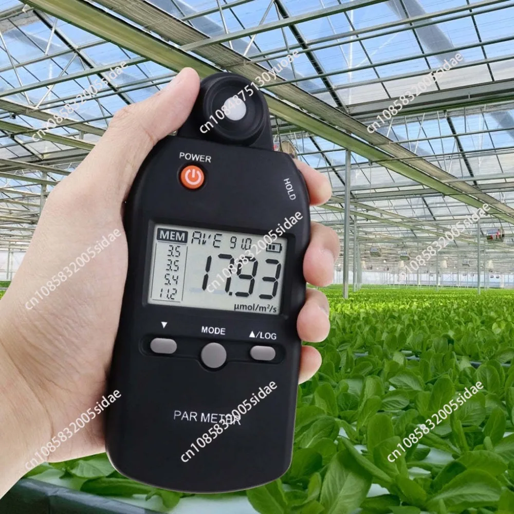 Handheld PAR Meter Advanced Quantum Sensor Measure Grow Light Intensity Lux PPFD Tester for Indoor and Outdoor Plant