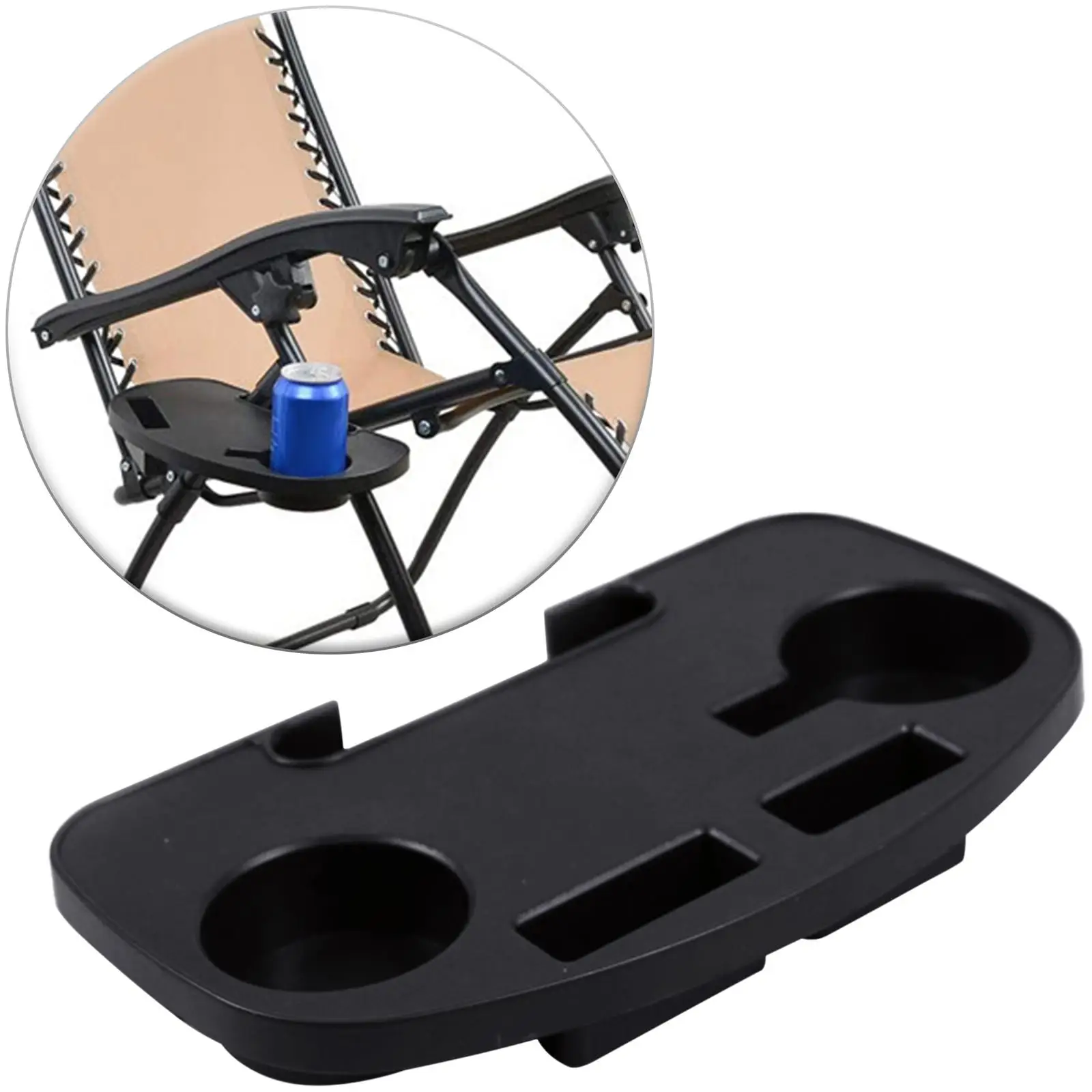 Recliner Clip On Side Table Cup Holder Snack Tray for Lounge