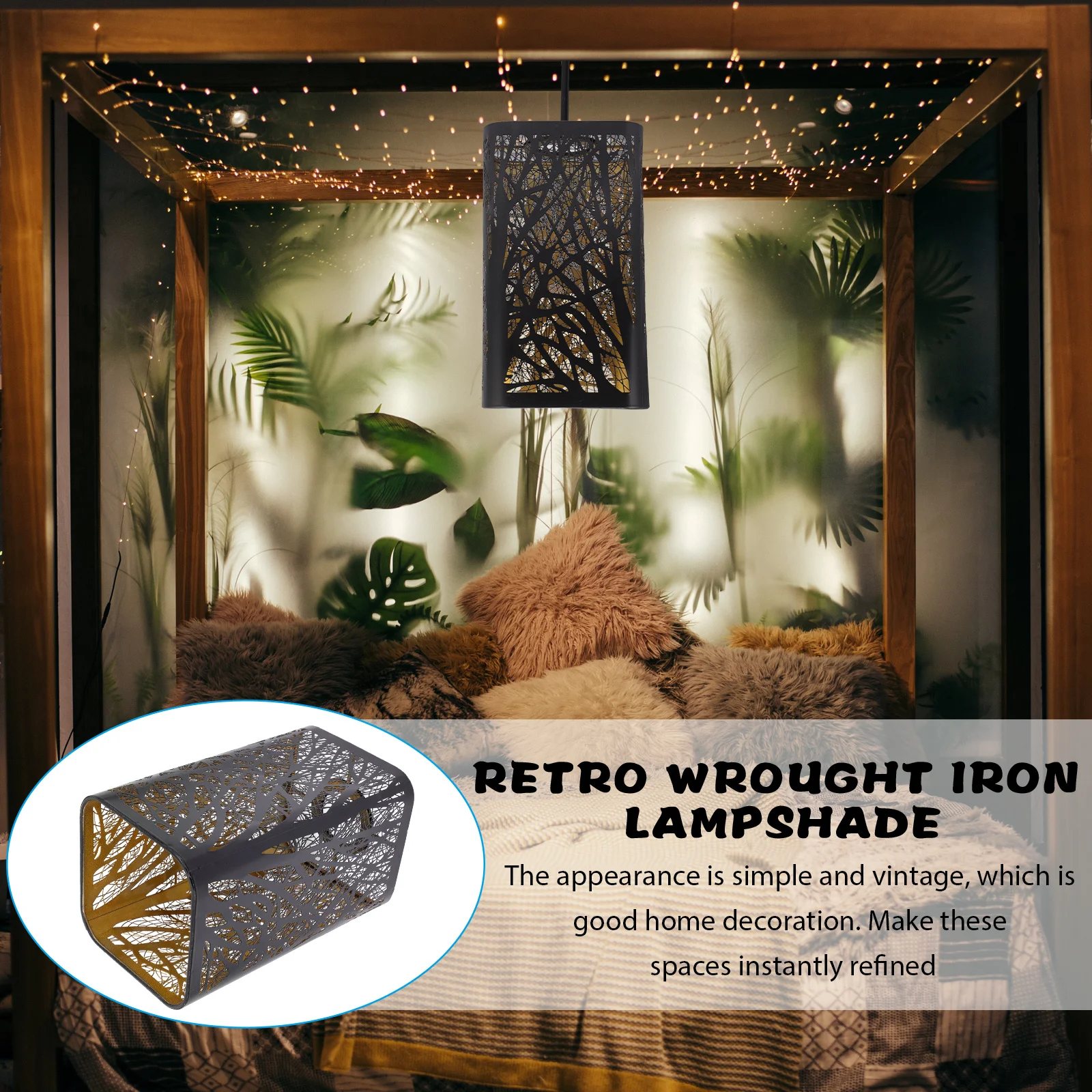 

Художественный узор, декоративная крышка, маленькие абажуры для подвесного напольного стола, потолочного светильника, эффект освещения