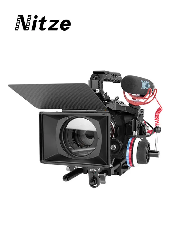 NITZE Mini accessories lightweight carbon fiber shading bucket matte box kit aluminum alloy + carbon fiber + pc mb15ak