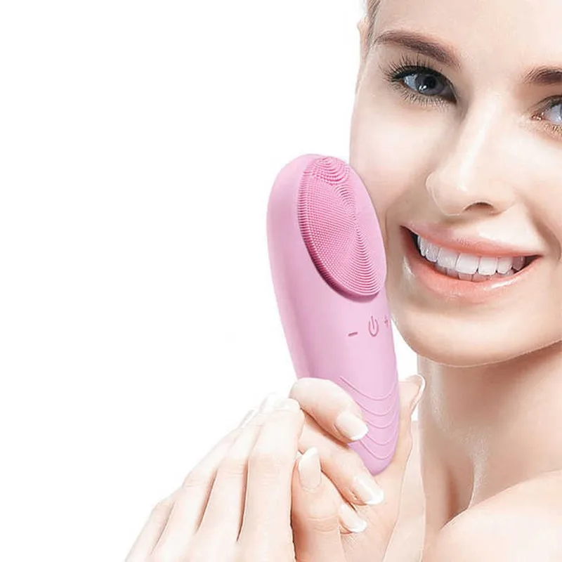 

Electric Facial Deep Cleansing Silicone Waterproof Face Massager Brush