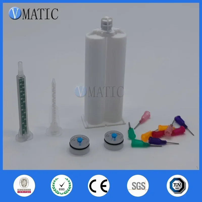 ‌ AB Kleberspender-Set 2:1 und 1:1 |   50 ml Doppelkartuschenpistole mit Mischdüsen Kostenloser Versand ‌