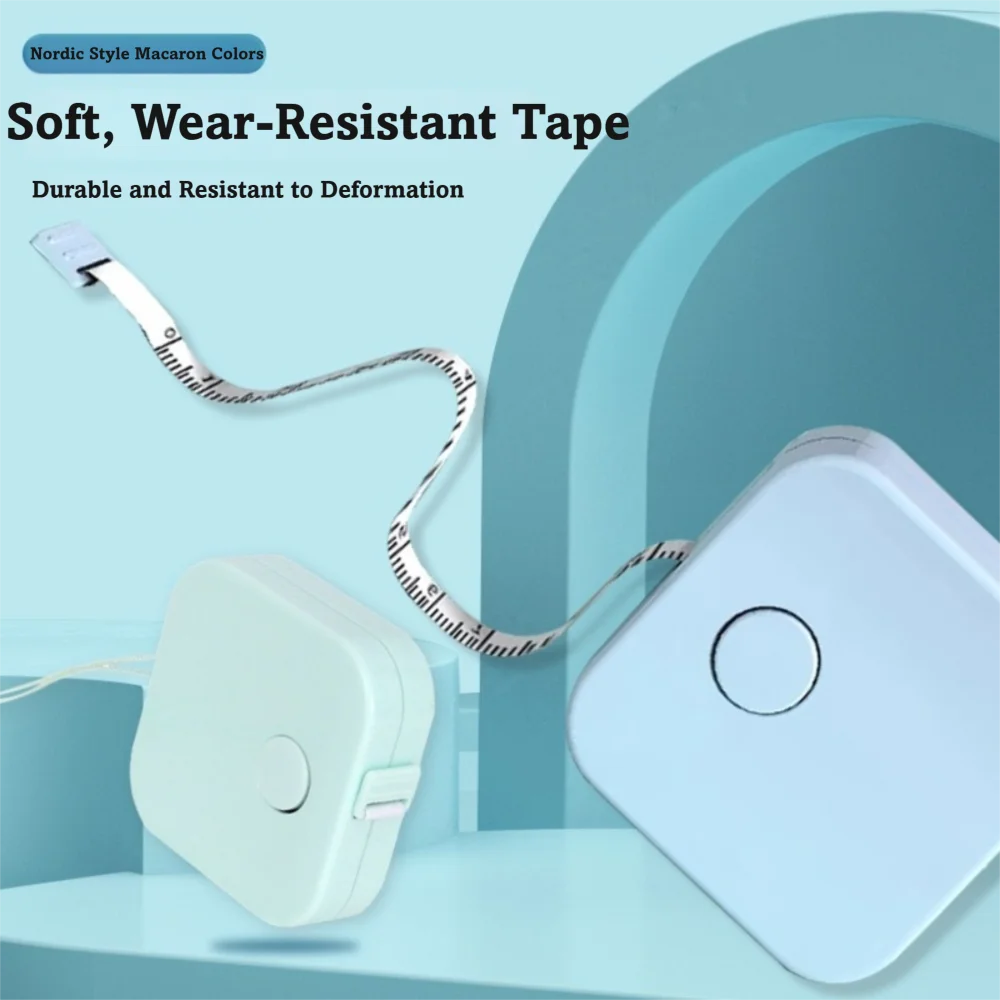 Dual Sided Scale Sewing Tape Measure Retractable Design Push Button Mechanism Retractable Tape Measure CM/Inch Scale