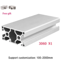 1pc 3060N1 Linear Rail Aluminum Profile Extrusion Aluminum Extrusion Profile 100-1200mm Length European Standard Anodized CNC 3D