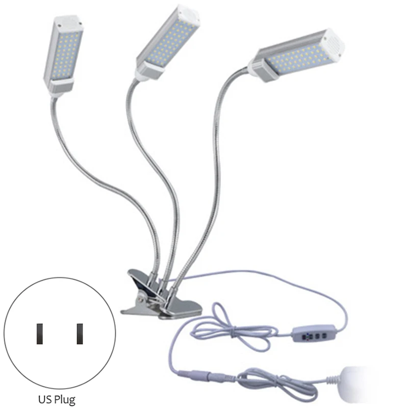 3 Heads 3H / 9H / 12H Timer Plant Growth Light LED Light Full Spectrum