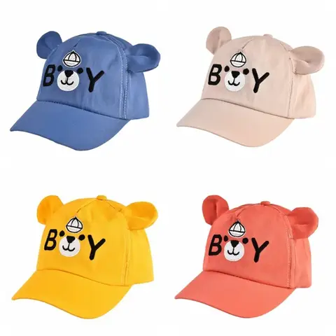 Spring Summer Cartoon Baby Baseball Cap Kids Boys Girls Sun Hat Outdoor Toddlder Children Adjustable Cap Peaked Caps