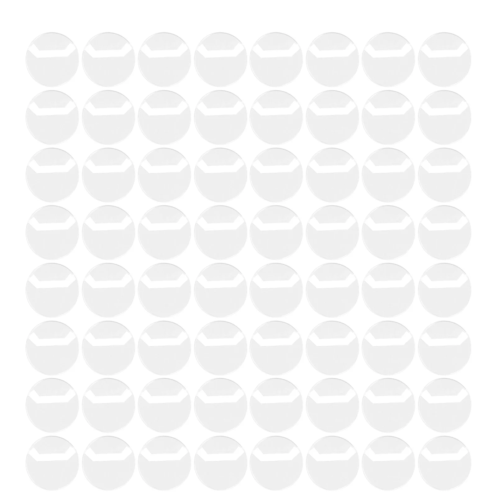 100Pcs Clear Plastic Badge Protector 63Mm Round Transparent Cover for Pin Buttons Scratch Resistant Lightweight Organizer