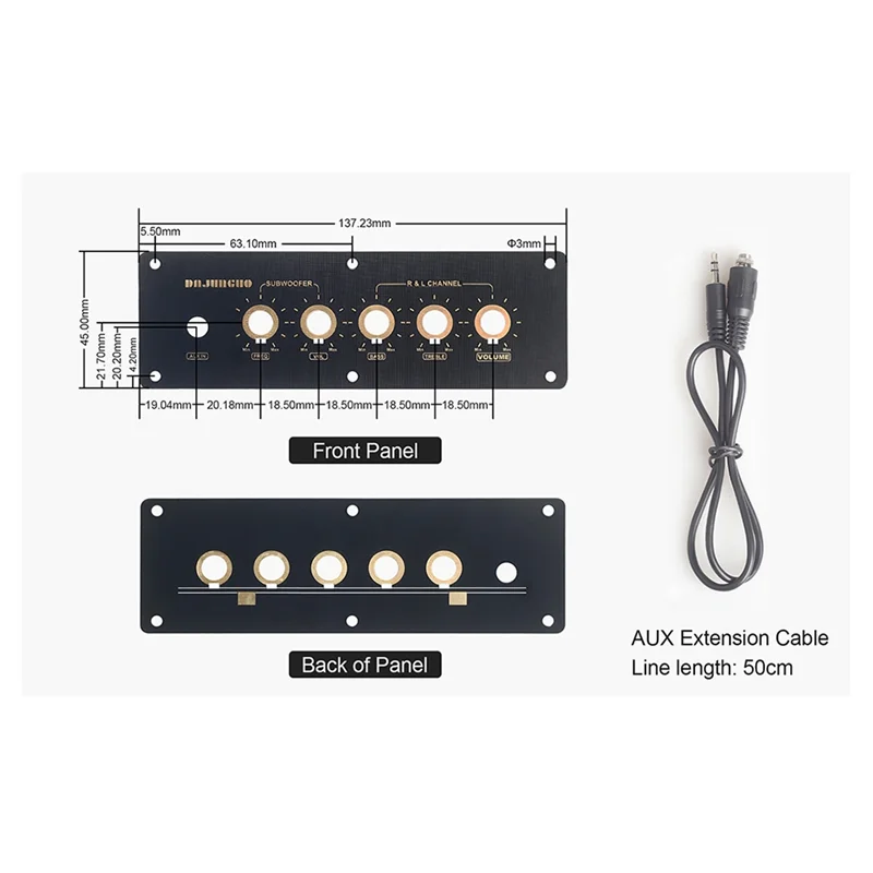 

NEW S200HS-W Bluetooth 5.2 Subwoofer Digital Amplifier Board 2.1 Channel 100W+100W+200W Wide Voltage 12-24V Stereo Hifi
