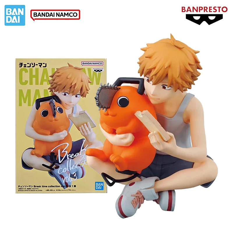 

Bandai Genuine Chainsaw Man Banpresto Break Time Denji Anime Figurine PVC Statue Collectible Model Cute Doll Toy Gift in Stock