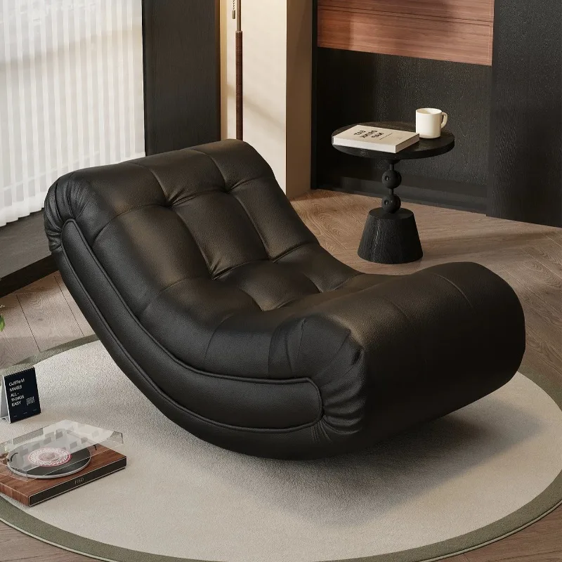 Boneless Ergonomic Rocking Chair Adults Lazy Designer Single Recliner Chair Chaise Lounges Sillon Individual Furniture Home