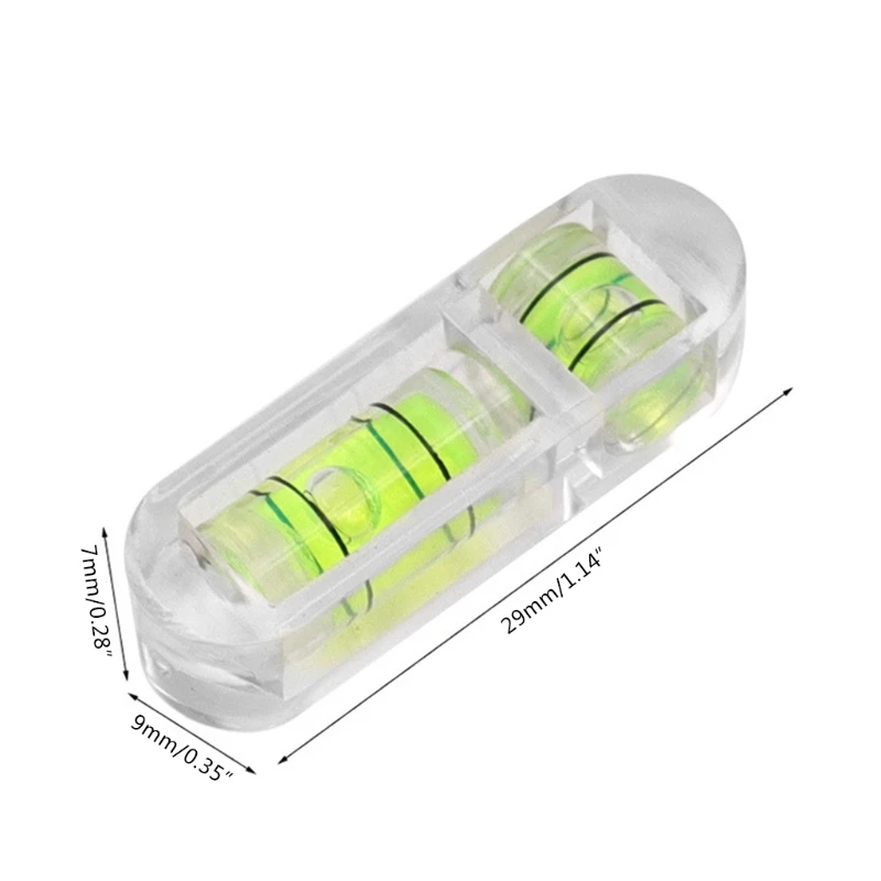 F92C Mini Type Bubble Измерение уровня акрилового настройки прибора для прибора двухмерного уровня для камеры
