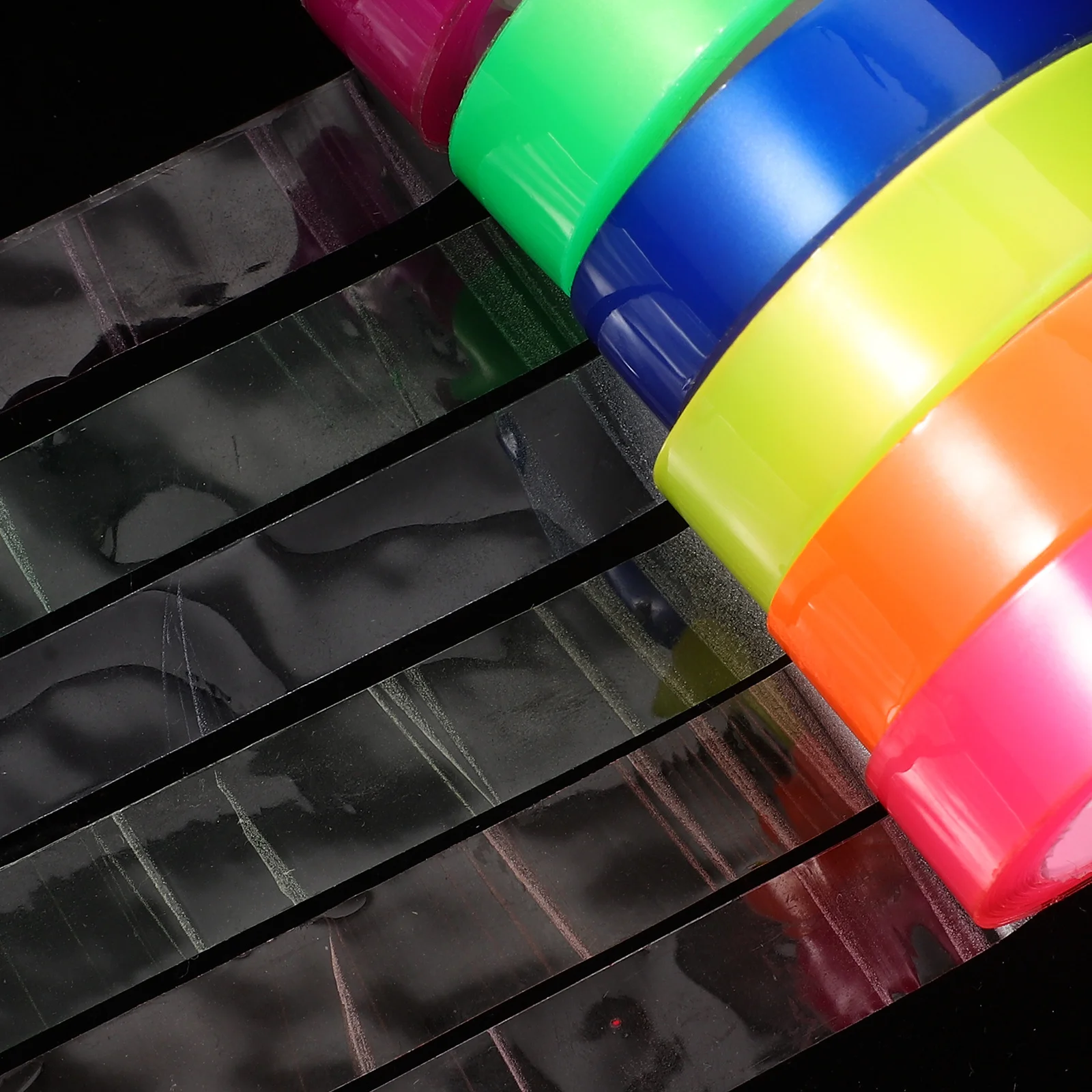 

12 Rolls Colored Transparent Tape Creative Adhesive Decorative Clear Tape for Scrapbook Planner Gift Wrapping DIY Crafts