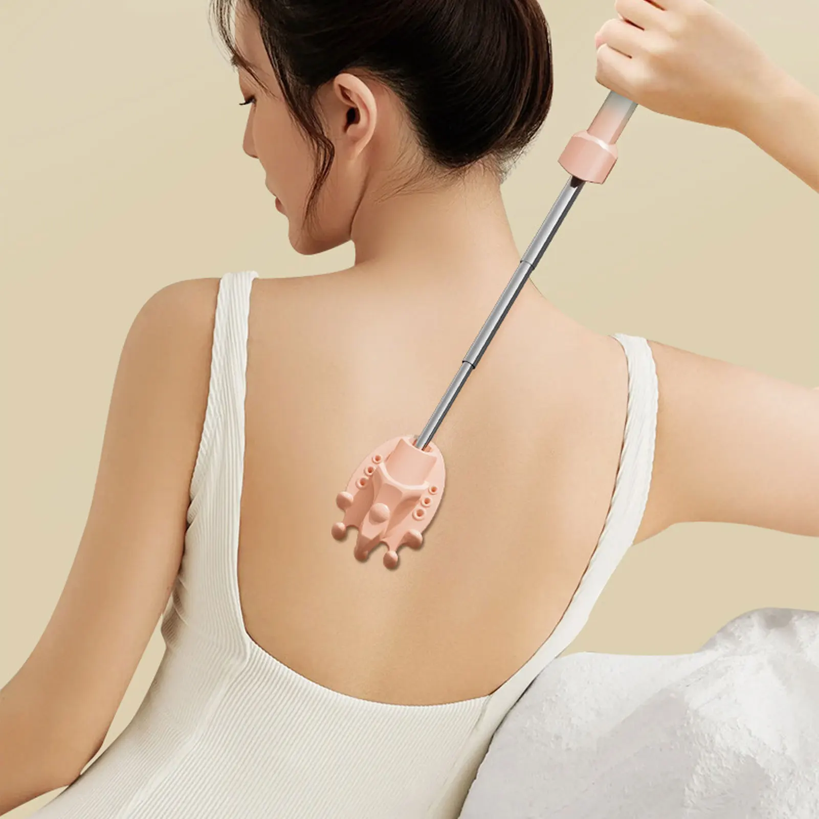 Electric Back Scratcher 45cm Extendable Effective Itch Relief Back Body Scratch Massage Tool for Home Travel Back Scratch Tool