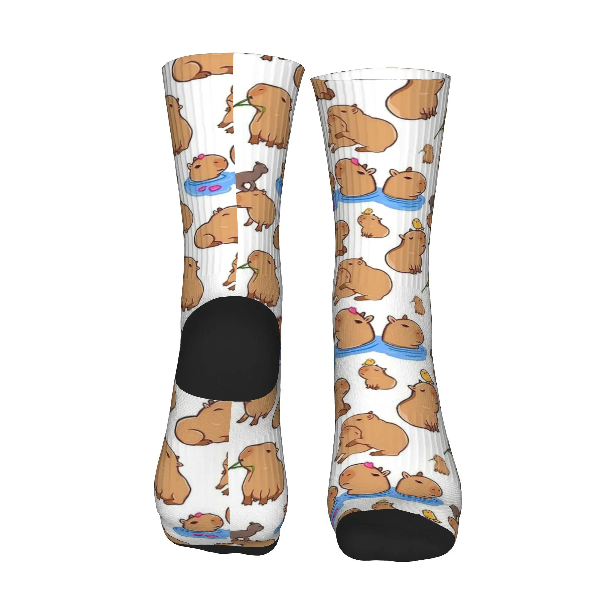 الرجال الجوارب مضحك كابيبارا نمط جوارب المضادة للانزلاق جودة الجوارب الشتاء أنيقة الرسم الجري الجوارب الرياضية