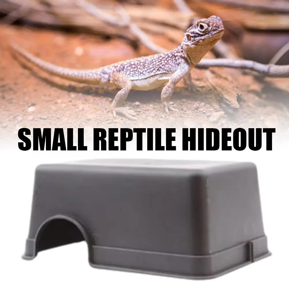 1-3Pcs Reptile Hide Box Small Animal Hideaway Hides With Textured Surface Help  Snakes Lizards Leopard Gecko Hideaway