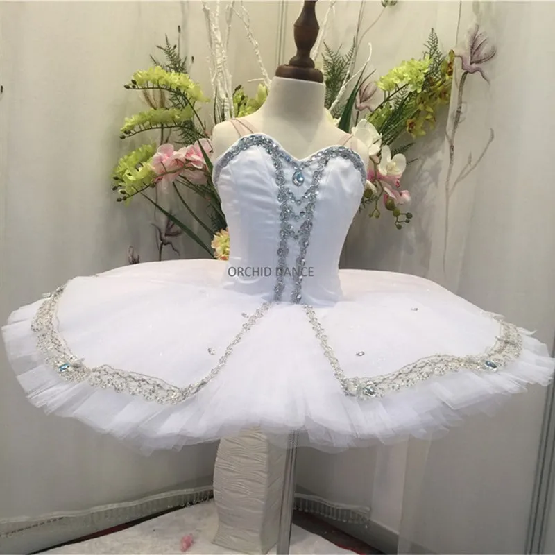 Professional High Quality Adult Girls Stage Competition Performance Wear Classical White Ballet tutu